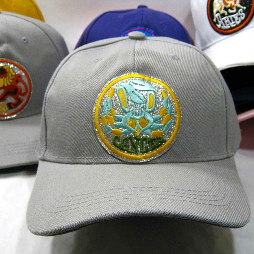 CANCER Graffiti style Streetwear Hip Hop Sun Sign Zodiac Bling Baseball Cap Hat